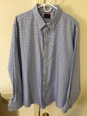UNTUCKit long-sleeve Shirt, size XXL - Excellent condition! Blue, white check